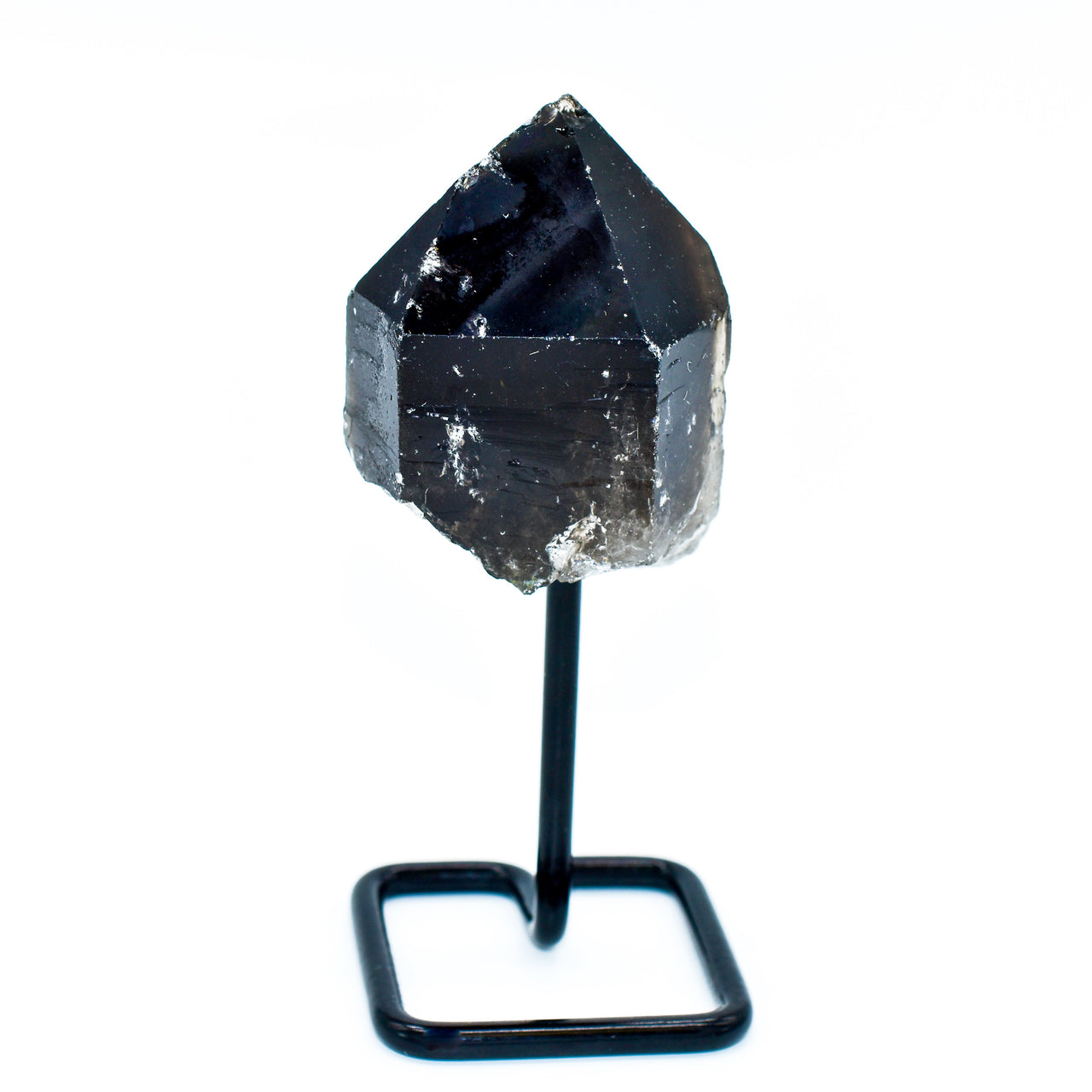 Whyte Quartz - Smokey Quartz Points on Metal Base Small Display Piece -