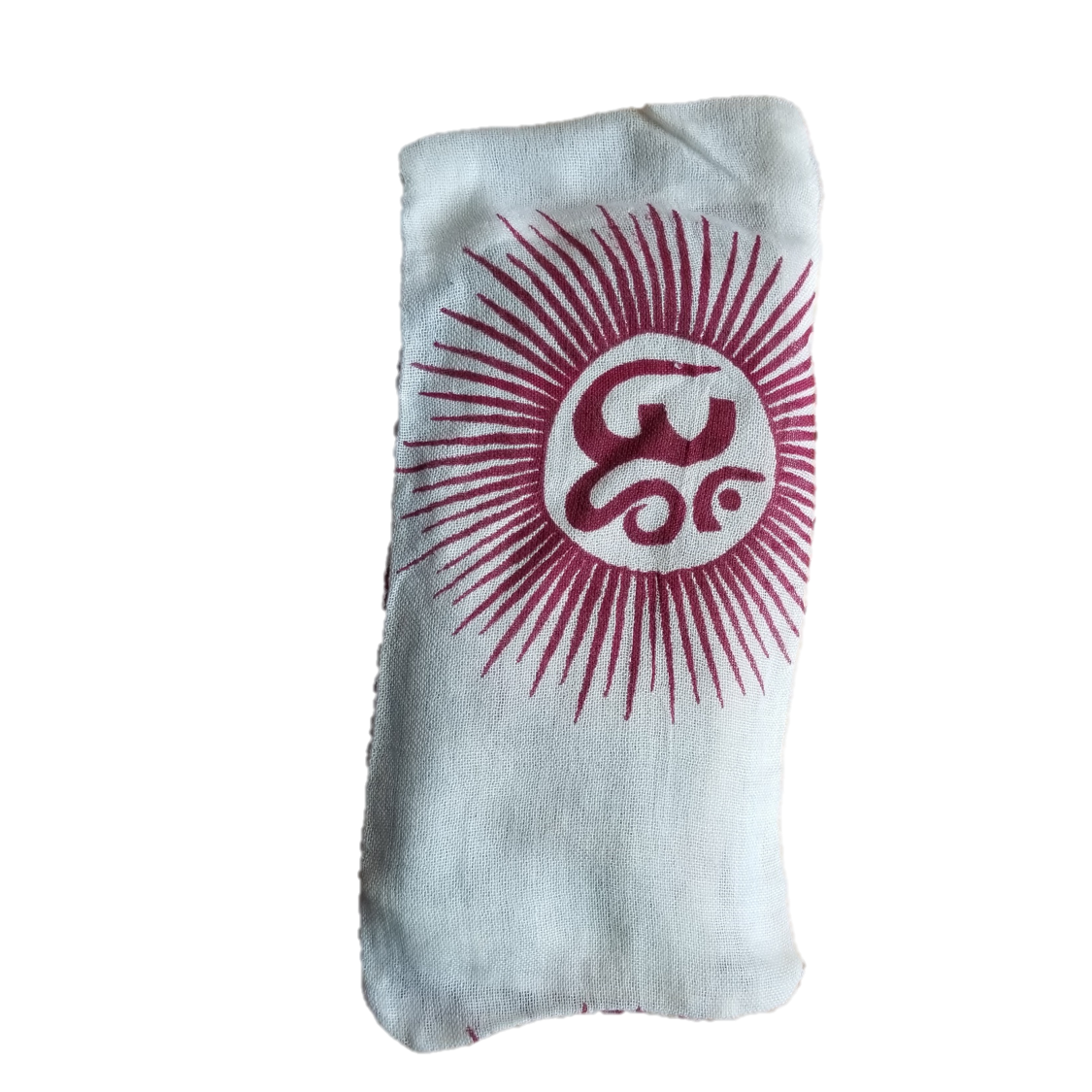 OMSutra - Silk Eye Pillow - Flax seed filled - OM Design - 4 COLORS -