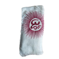 Thumbnail for OMSutra - Silk Eye Pillow - Flax seed filled - OM Design - 4 COLORS -