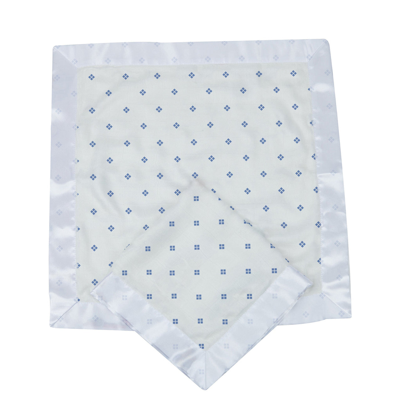 Periwinkle Diamond Polka Dot Bamboo Newcastle Blankie -