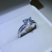 Thumbnail for 1 Carat Moissanite 925 Sterling Silver Ring