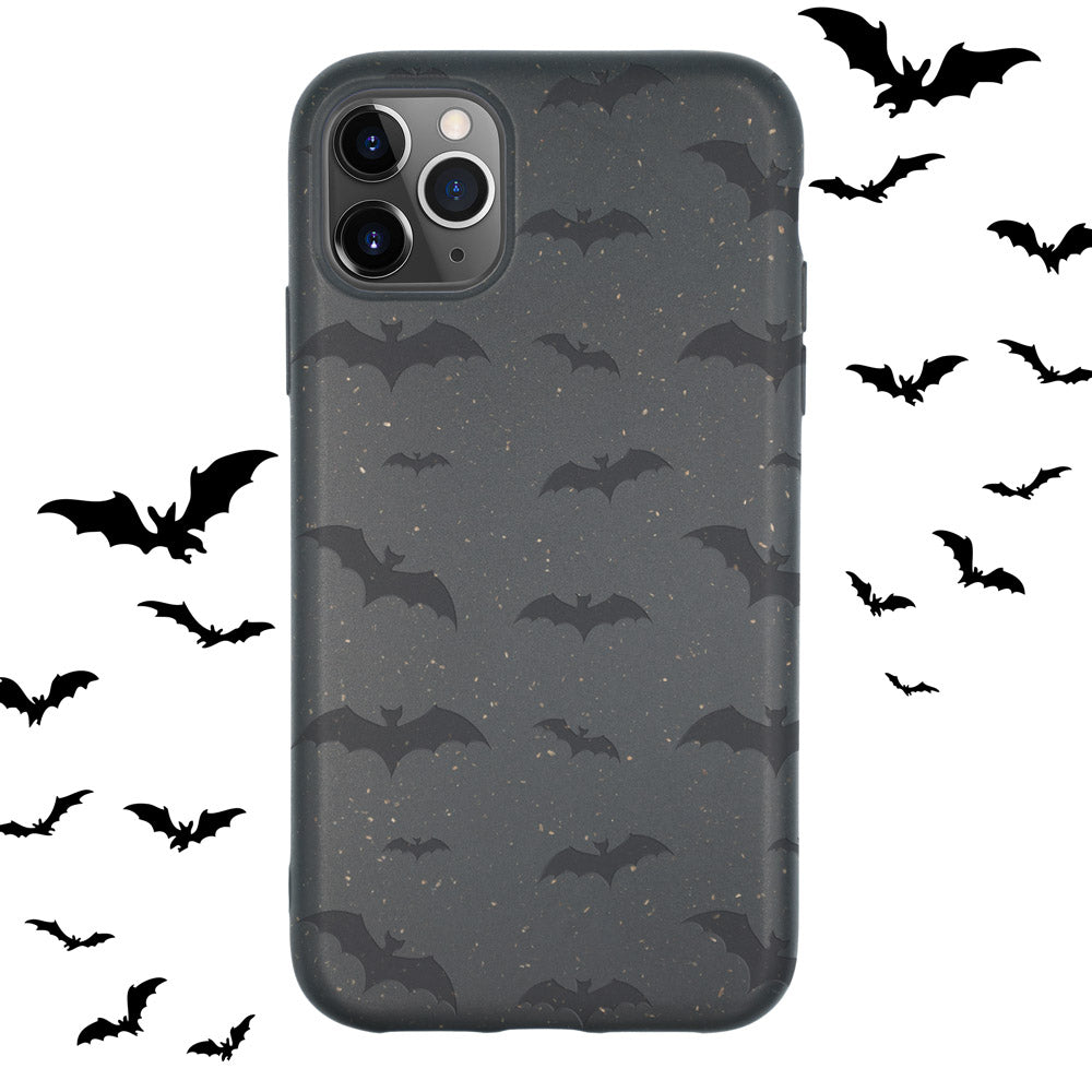 MMORE - Bats Halloween Biodegradable Phone Case - FITS 20 IPHONES - FIND YOURS! - Black -