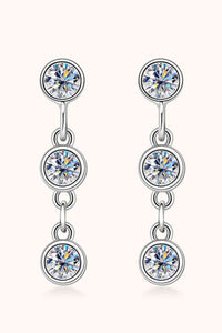 Thumbnail for Moissanite 925 Sterling Silver Drop Earrings