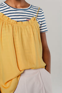 Thumbnail for Q2 - Mustard Top With Open Back Detail - 1 COLOR -