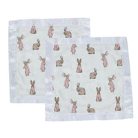 Thumbnail for Powder Pink Bunnies Bamboo Newcastle Blankie -