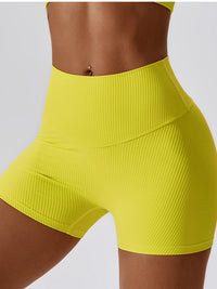 Thumbnail for Wide Waistband Slim Fit Sports Shorts - T - 5 COLORS -