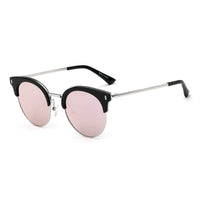 Thumbnail for Biloxi | CA05K - Women Half Frame Round Cat Eye Polarized Sunglasses - 6 COLORS -