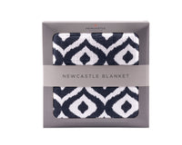 Thumbnail for Moroccan Blue Cotton Muslin Newcastle Blanket -