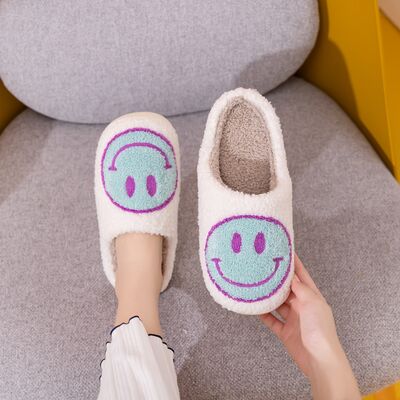 Melody Smiley Face Slippers - T - 1 COLOR -