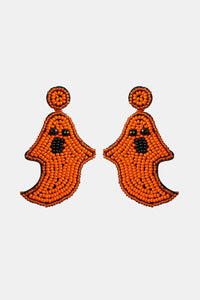 Thumbnail for Ghost Shape Beaded Dangle Earrings - T - 2 COLORS -