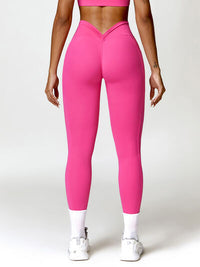 Thumbnail for Ruched Pocketed High Waist Active Leggings - T - 4 COLORS -