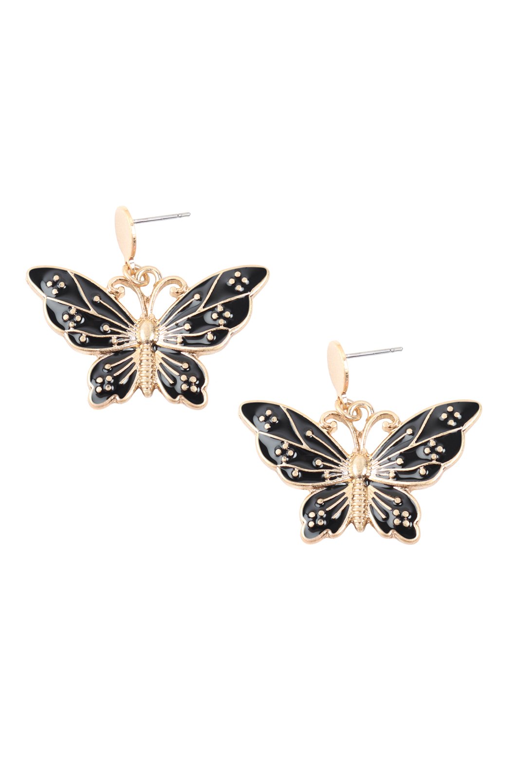 Butterfly Post Dangling Earrings - 5 COLORS -