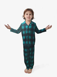 Thumbnail for BOY Plaid Shirt and Pants Set