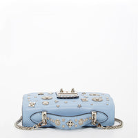 Thumbnail for The Hollywood Light Blue Small Leather Bag -