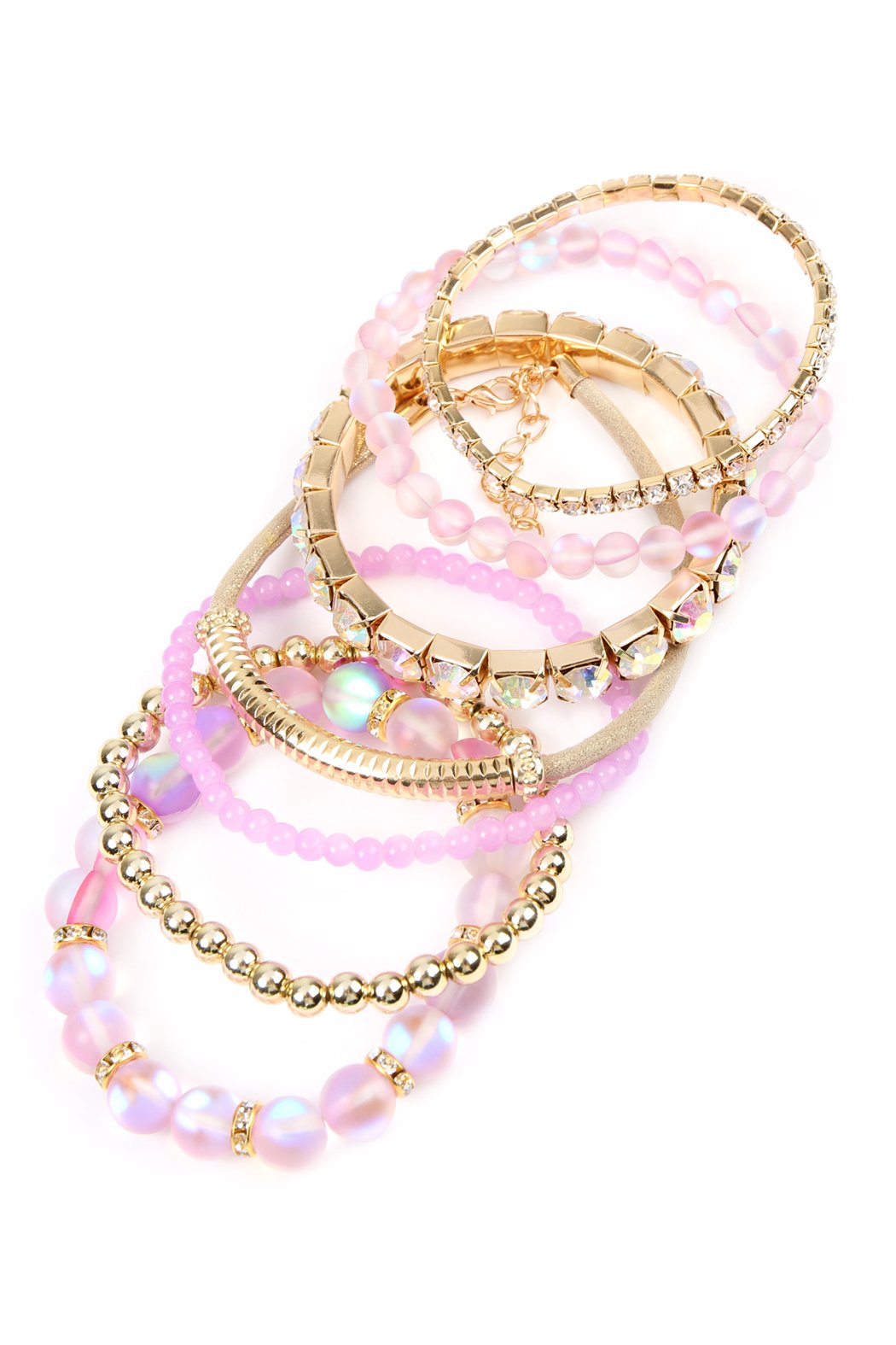 Mermaid Glass Stretch Bracelet - 7 COLORS -