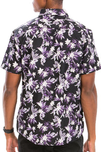 Thumbnail for WEIV - Digital Print Hawaiian Short Sleeve Shirt -