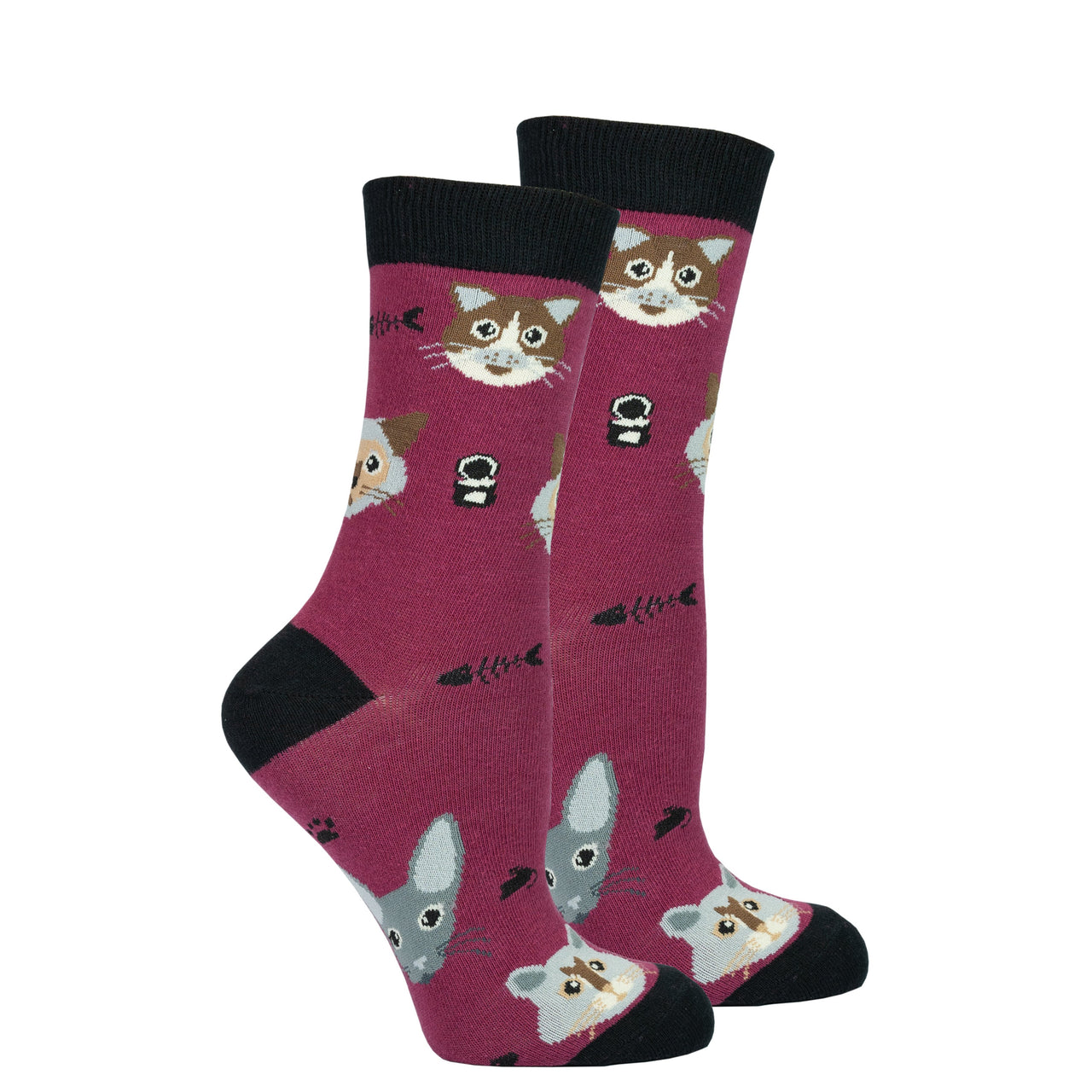 Women's Cute Cats Socks Set - 5 PACK -