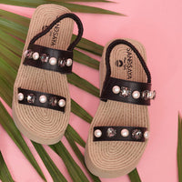 Thumbnail for SAND BY SAYA N.Y. - Beach Pearl- Waterproof Espadrille Platform - 2 COLORS -