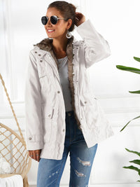 Thumbnail for Full Size Hooded Jacket with Detachable Liner (Three-Way Wear) - T - 3 COLORS -