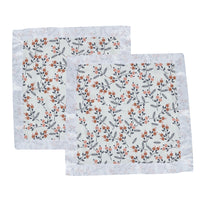 Thumbnail for Newcastle - Dahlia Floral Bamboo Muslin Security Baby Blankie -