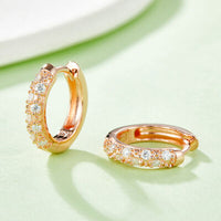 Thumbnail for Moissanite 925 Sterling Silver Huggie Earrings