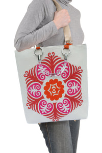 Thumbnail for Baxter Designs - Suzani Magenta Large Tote - 1 COLOR -