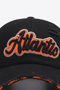 Thumbnail for ATLANTIC Graphic Distressed Baseball Cap - T - 7 COLORS -