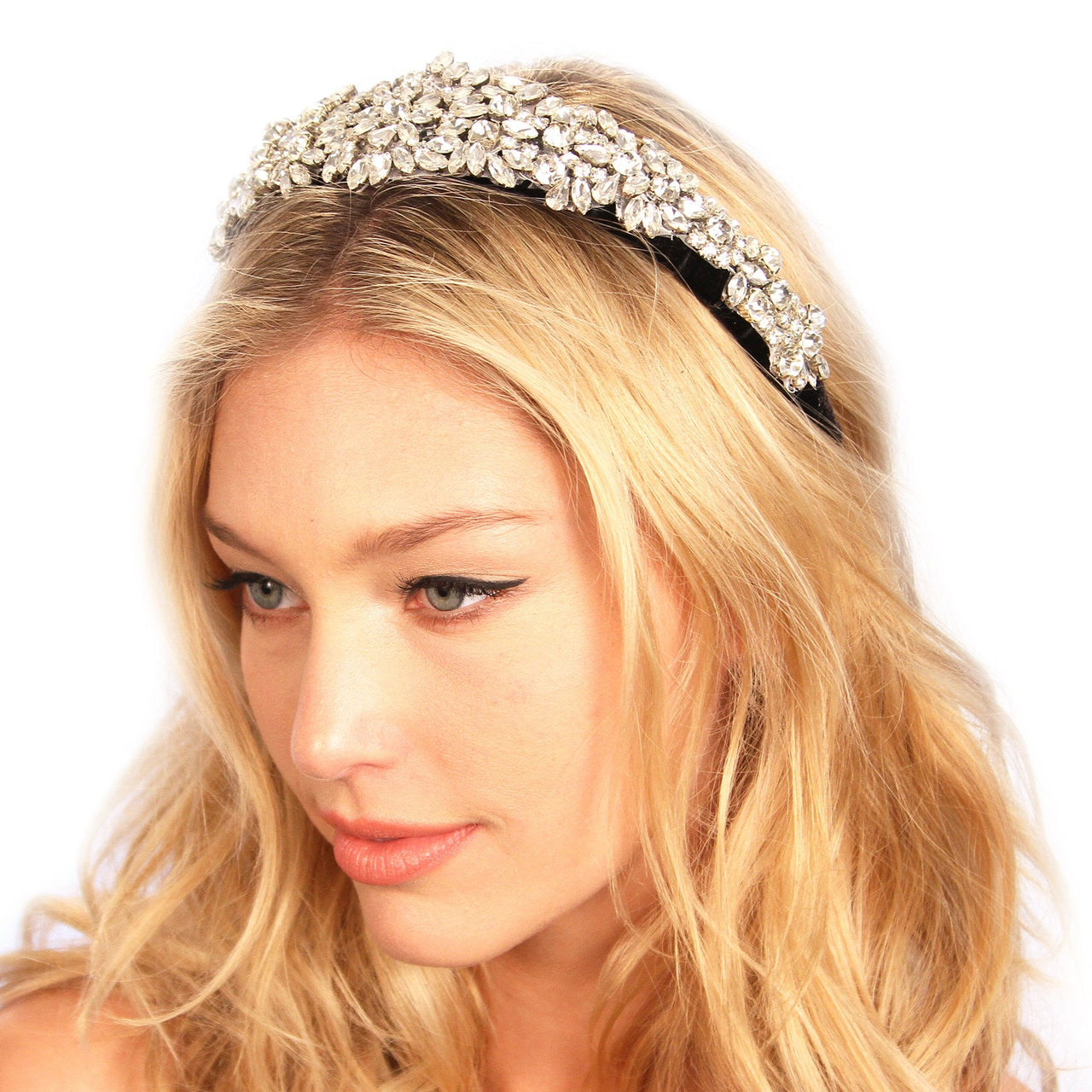 KRISTIN PERRY - Crusted Crystals Headband - 2 COLORS -