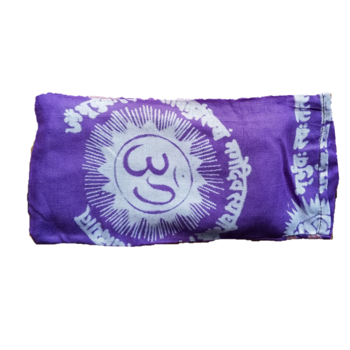 OMSutra - Silk Eye Pillow - Flax seed filled - OM Design - 4 COLORS -