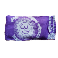 Thumbnail for OMSutra - Silk Eye Pillow - Flax seed filled - OM Design - 4 COLORS -