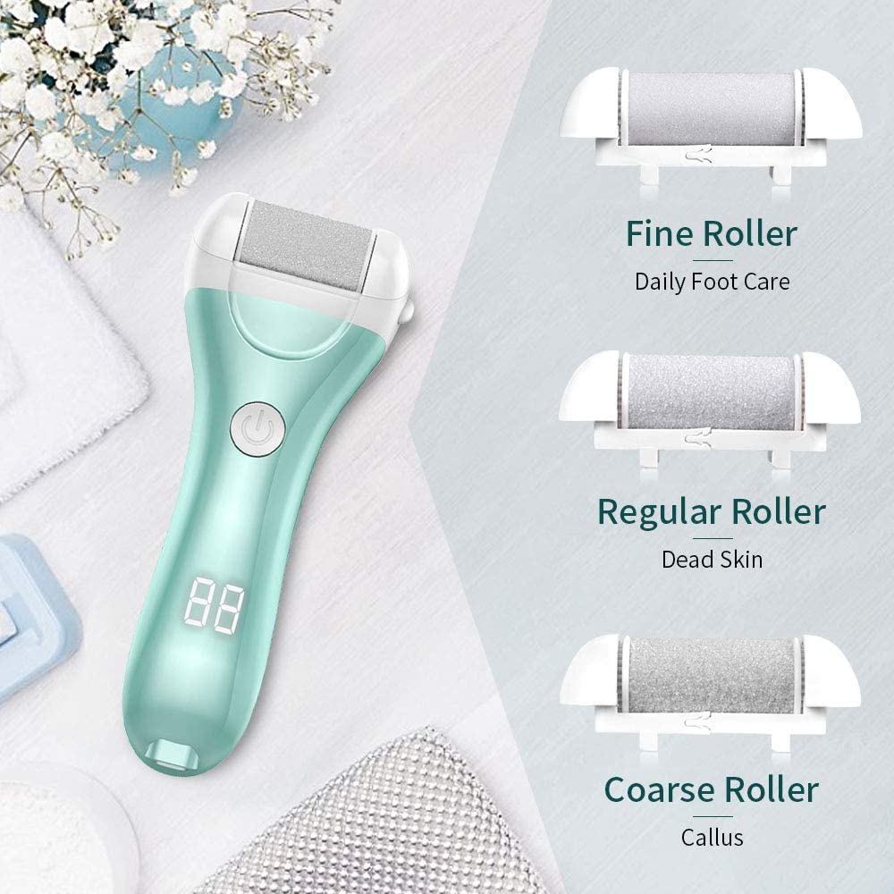 Savoy - Electric Callus Remover, Rechargeable Electronic Feet File Hard Skin Remover -