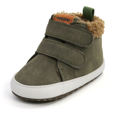 Fuzzy Velcro Kid Sneakers - T - 4 COLORS -