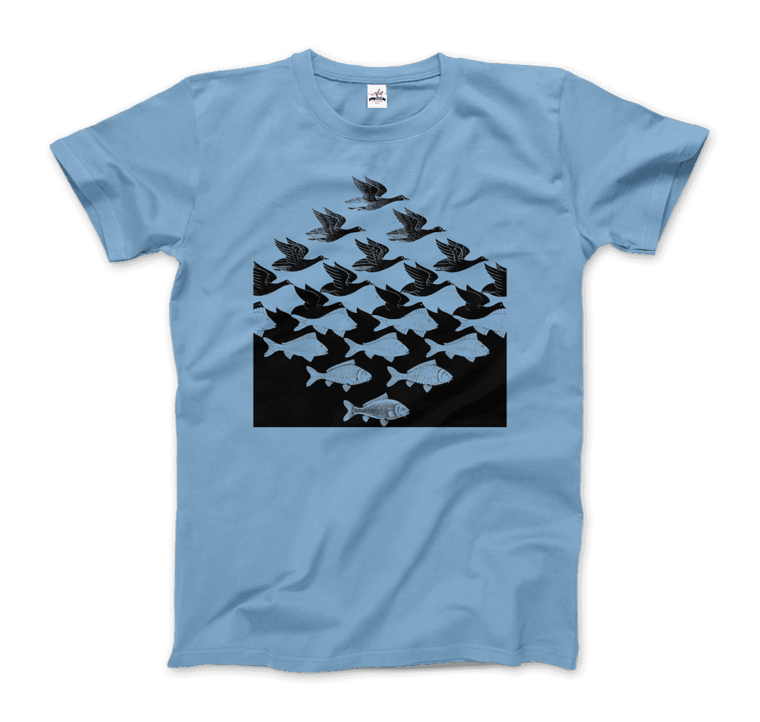 MC Escher Sky and Water I Art T-Shirt - 5 COLORS -