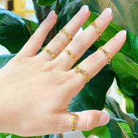 Thumbnail for Ellison & Young - Scripted Zodiac Ring - 18K Gold plated - ALL 12 SIGNS / FIND YOURS! -