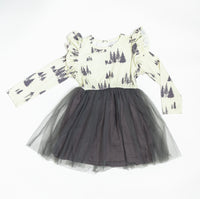 Thumbnail for Eclipse Kids - Long Sleeve Tulle Dress - Sasquatch - SIZES 2T THRU 11/12 -