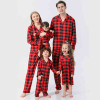 Thumbnail for BOY Plaid Collared Neck Shirt and Pants Set - T -