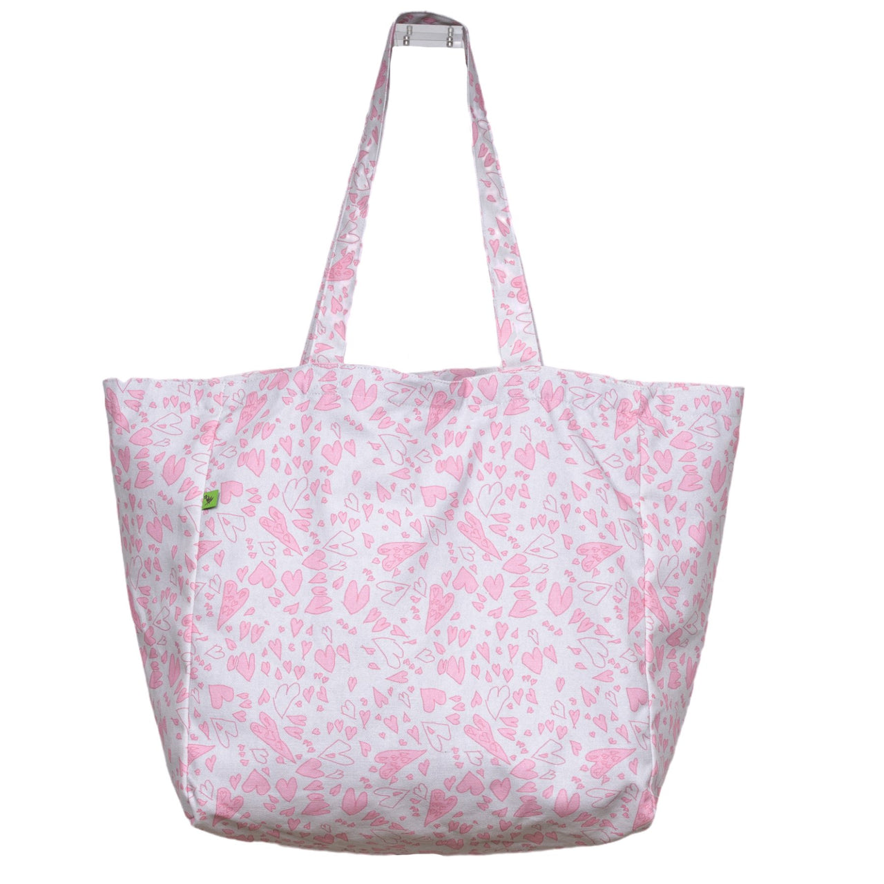 Cabin Measures - Hearts On-The-Go Cotton Tote Bag -