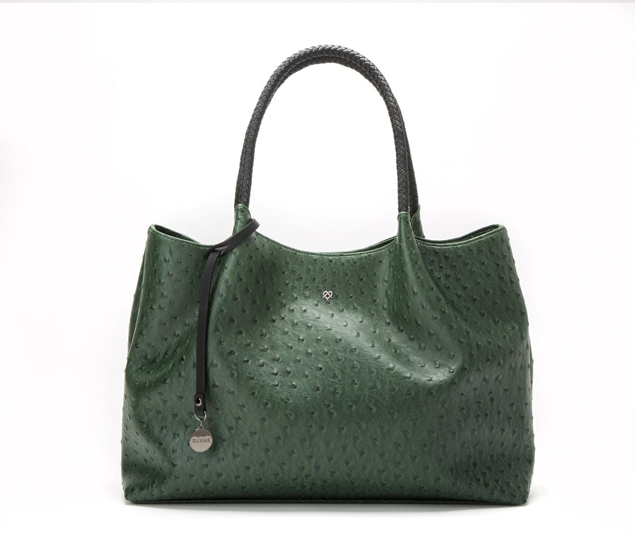 GUNAS NEW YORK - Naomi - Dark Green Vegan Leather Tote Bag - 1 COLOR -