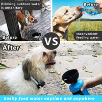 Thumbnail for Portable Dog Water Bottle Foldable Pets - Feeder Bowl - Water Bottle Pets Outdoor Travel Drinking Dog Bowl - BPA Free - [29 day delivery] - 3 COLORS -