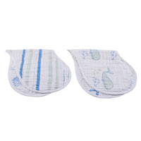 Thumbnail for Newcastle - Ocean Cotton Heart Bib 2PK -