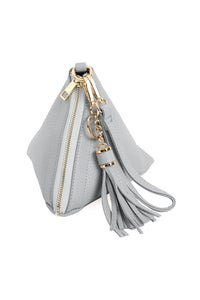 Thumbnail for Riah Fashion - Pyramid Shape Tassel Wristlet Leather Bag - 15 COLORS -