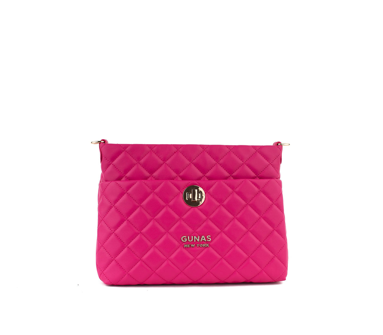 GUNAS NEW YORK - Koi - Pink Quilted Vegan Leather Purse - 1 COLOR -