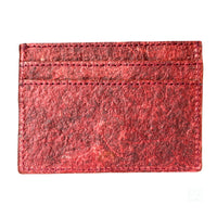 Thumbnail for IKON SWEDEN - Coconut Leather Card Holder - Wine Red - 1 COLOR -