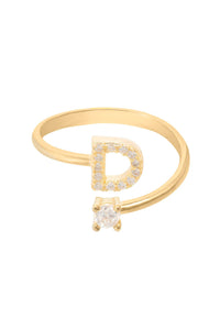 Thumbnail for Initial Ring Gold D -