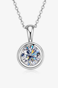 Thumbnail for 2 Carat Moissanite 925 Sterling Silver Necklace