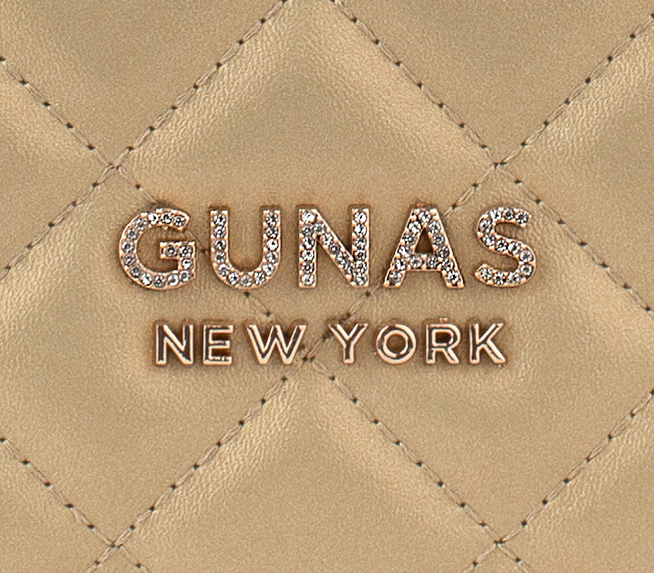 GUNAS NEW YORK - Koi - Gold Quilted Vegan Leather Purse - 1 COLOR -