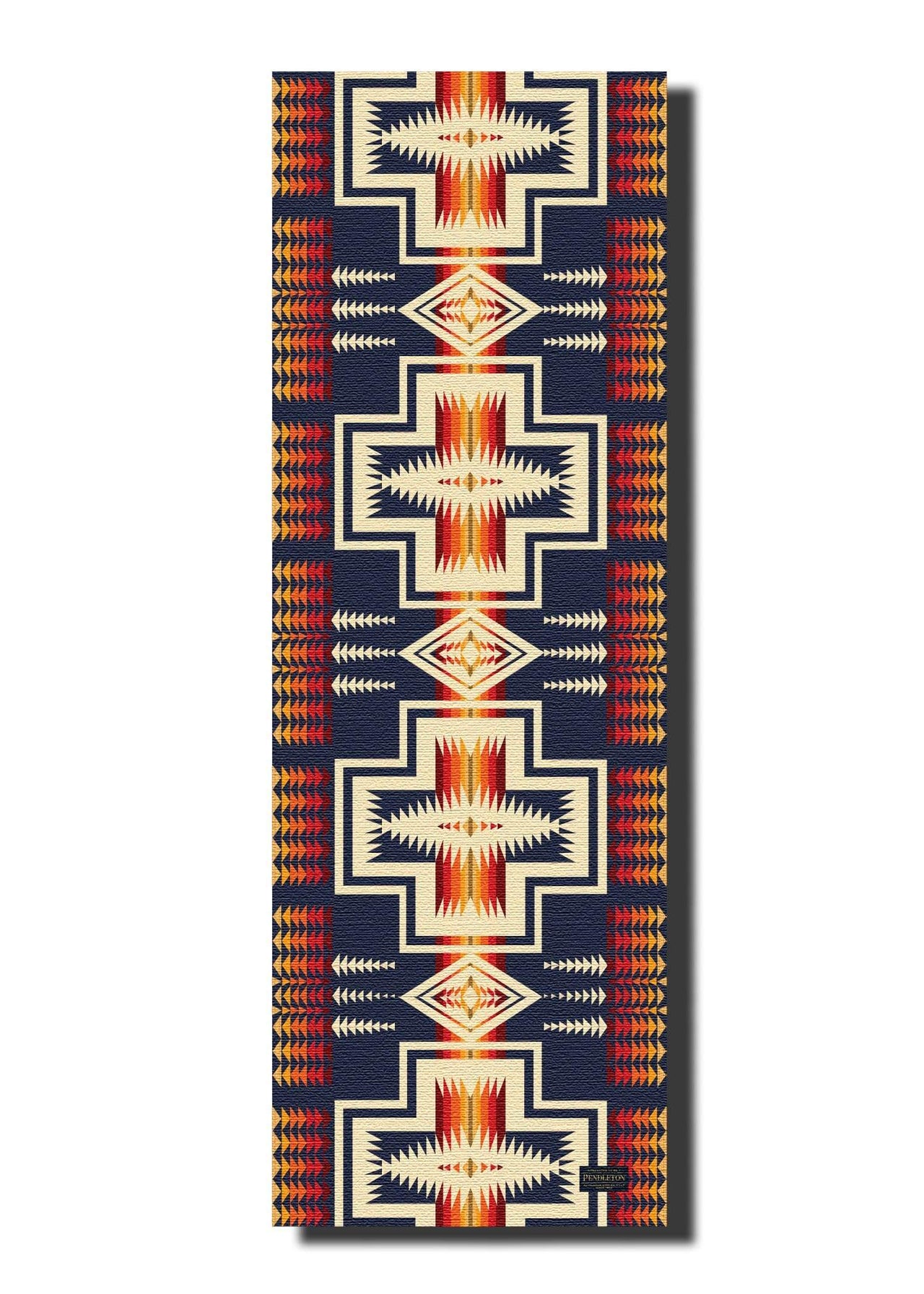 Ascend Yoga Mat Pendleton Harding Navy Mat -