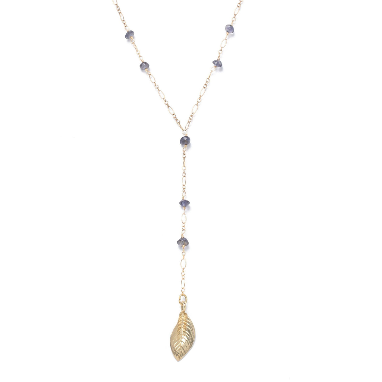 Alicia Marilyn - Y-Shaped Iolite Necklace -