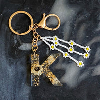 Thumbnail for Ellison & Young - Baby Daisy Initial Key Chain - 20 LETTERS - FIND YOURS! -