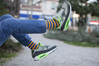 Thumbnail for Men's Tangerine Wave Socks - 1 COLOR -